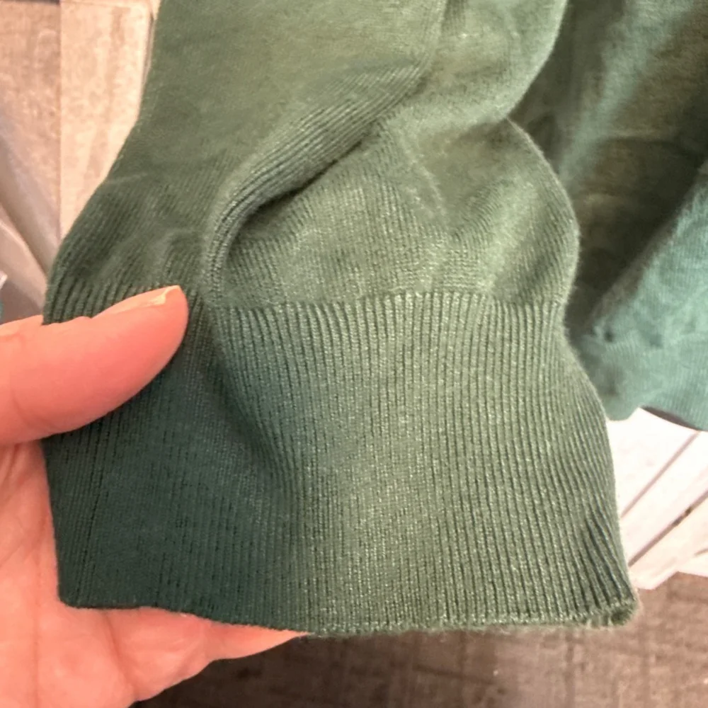 Women's Ryan Wythe Green Crew Neck Sweater 5X - Picture 3 of 6